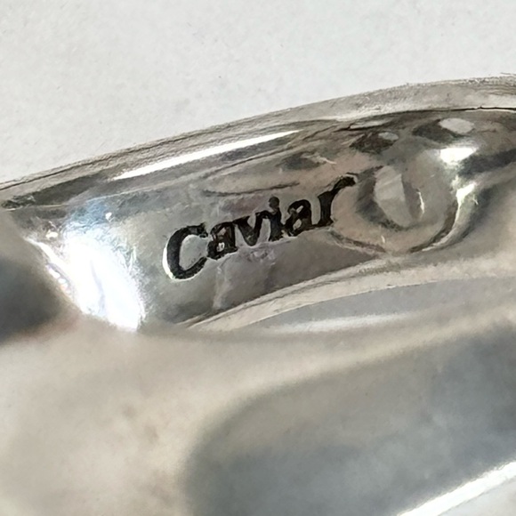 LAGOS Caviar .925/18K Gold Blue Topaz Statement Ring - Picture 8 of 11